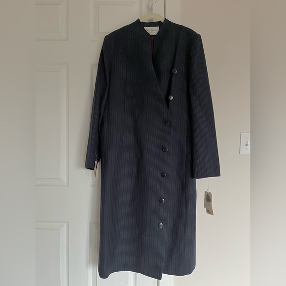 NWT - Vintage Jim Baldwin Suits Galore Merino Wool Coat (Size 16) - Picture 1 of 13